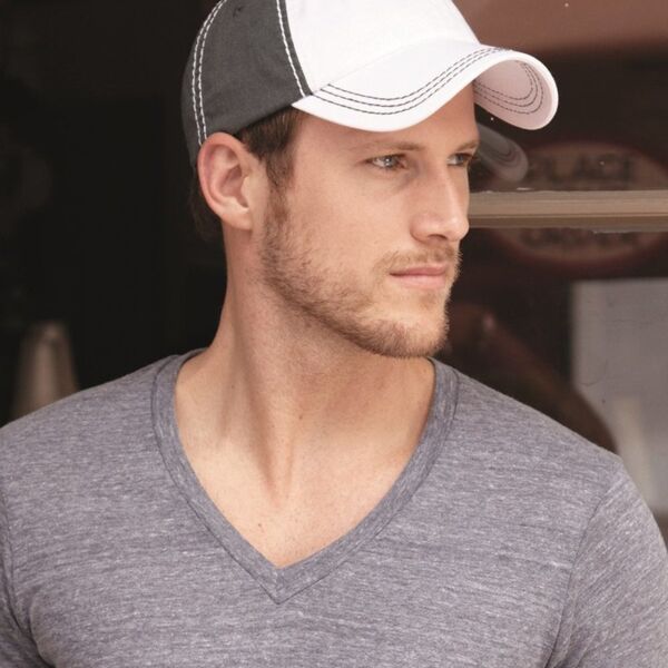 Heavy Stitch Washed Chino Twill Cap - 1000 Thumbnail